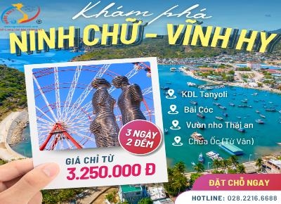 TOUR NINH CHỮ – VĨNH HY – CAM RANH
